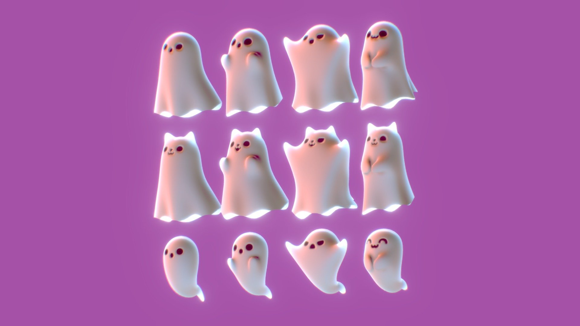 GHOST PACK - Buy Royalty Free 3D model by Leo Isidro (@leo.isidro3 ...