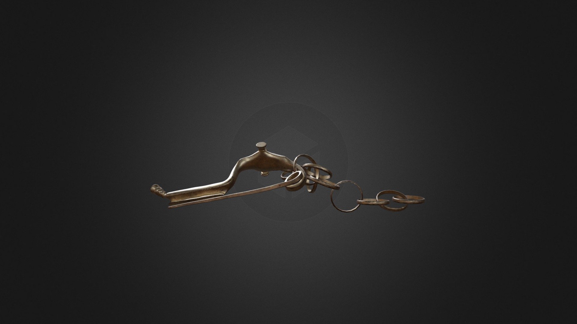 Fibula with three buttons (Grottazzolina type) — Sketchfab embed 3D viewer