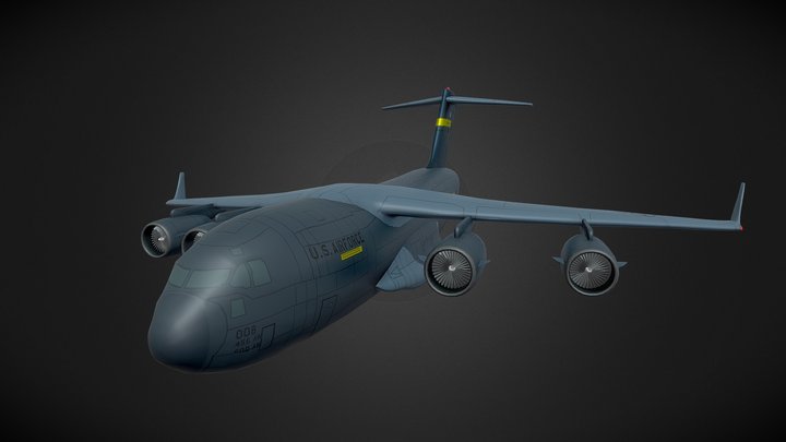 Battle Royale Plane 3D Model