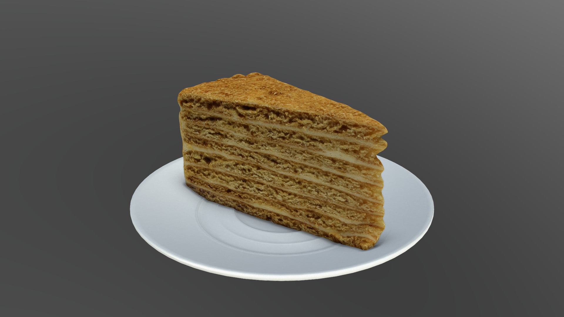3D model 10PIG - This is a 3D model of the 10PIG. The 3D model is about a stack of bread on a plate.