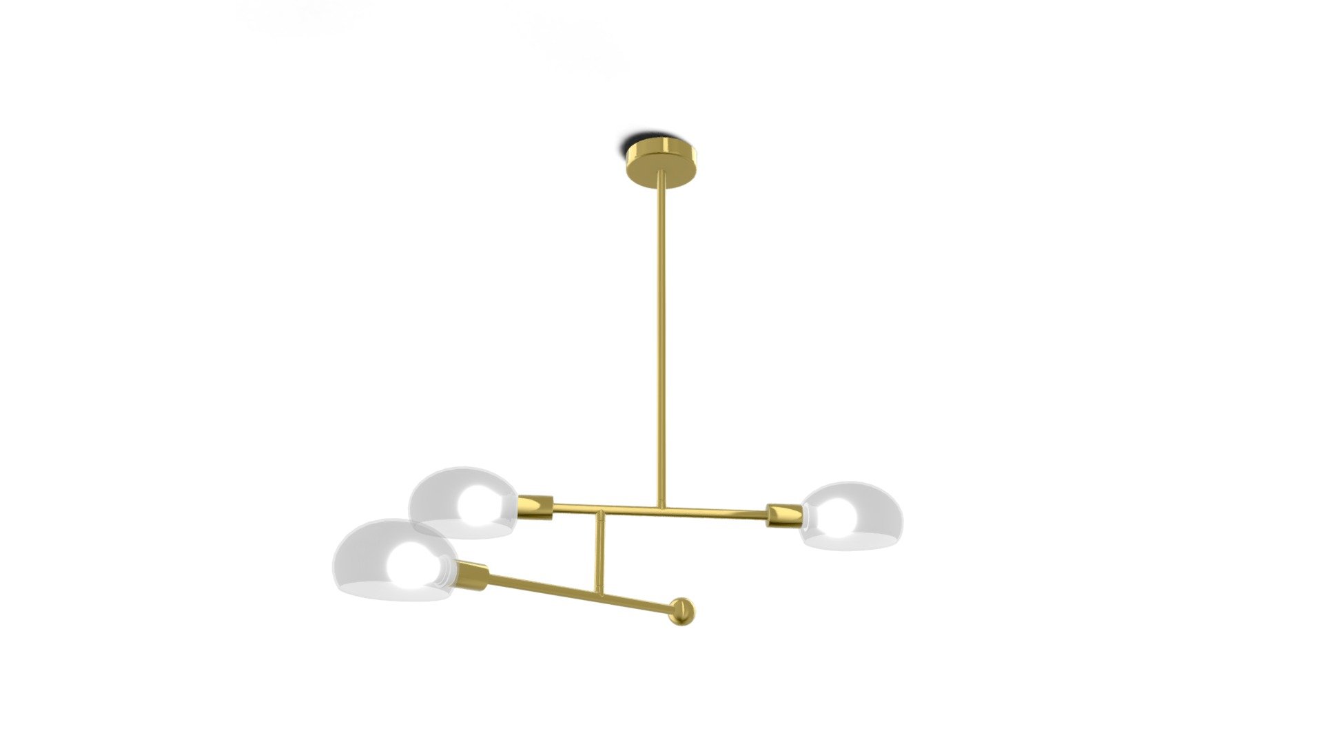 Tangle Chandelier Pendant, Brass