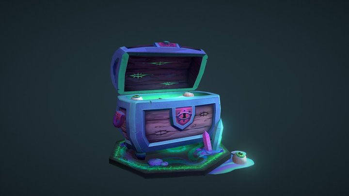 Treasure Chest 3D Model