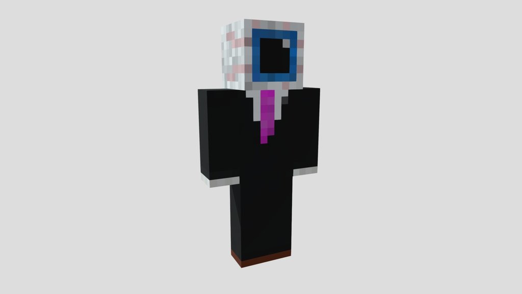 Egg-Chan 3D Model– Minecraft Style Character
