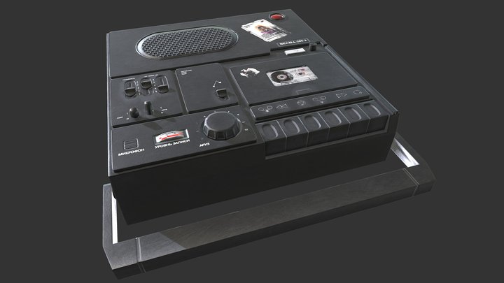Tape Recorder (Магнитофон) 3D Model