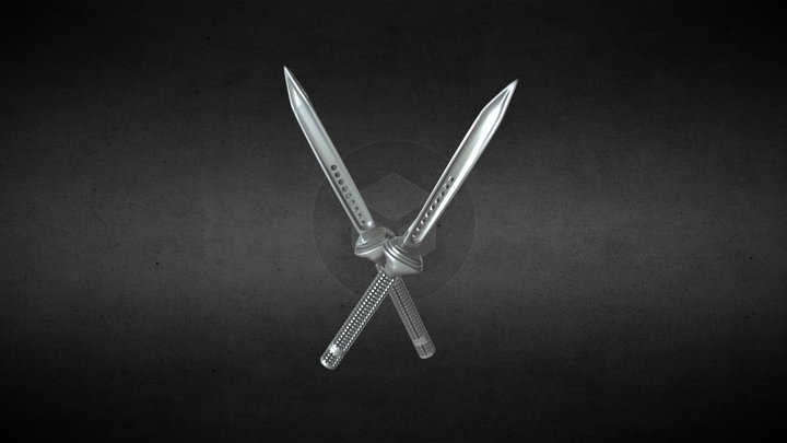 Tri-Dagger knife 3D Model