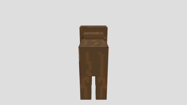 Minecraft Mammoth Model Free 3D Model