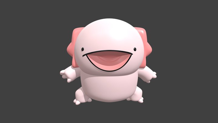 Fierce Axolotl – Free 3D Model STL