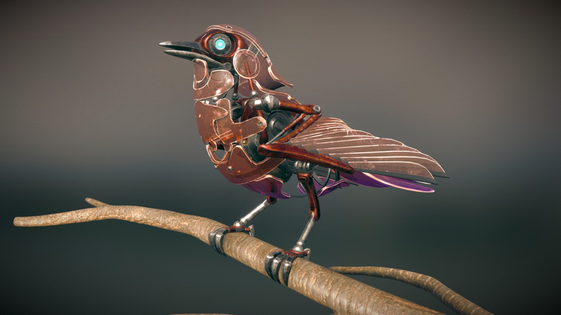 Robotic Bird - 3D model by Duffator [5c32f54] - Sketchfab
