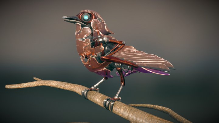 Robotic Bird 3D Model