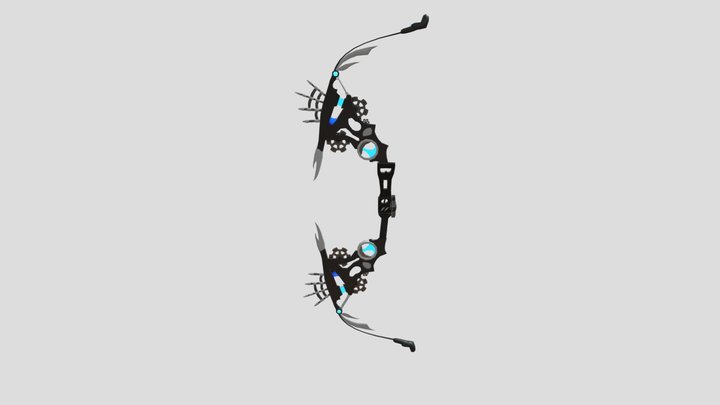 Sci-fi Bow // Blue thunder 3D Model