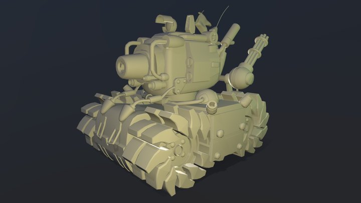 Metal Slug Tank 3D Model