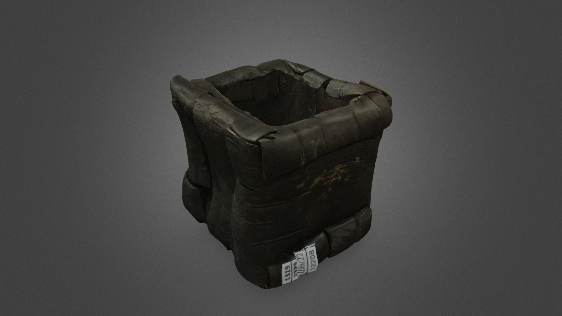 Реконструкция артефакта "Берестяная коробочка" - Download Free 3D model ...