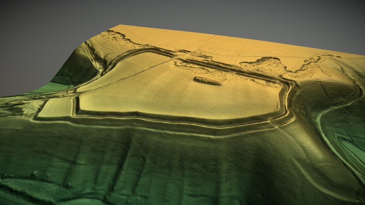 Bratton Castle, Wiltshire (UK) – Free 3D Model STL