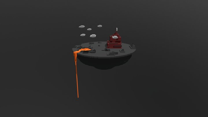 Floating Island 3D Model