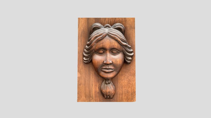 wood door face 3D Model