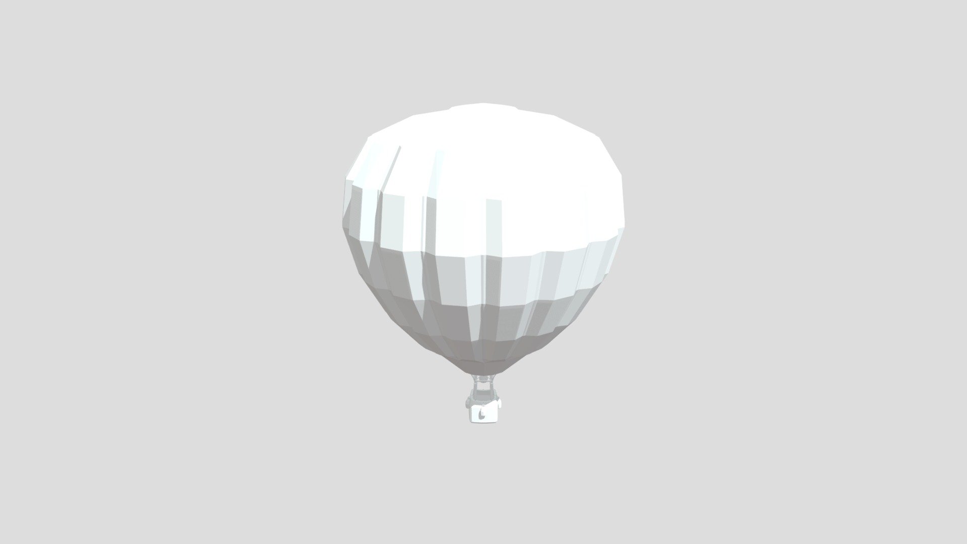 Hot air balloon from Poly by Google