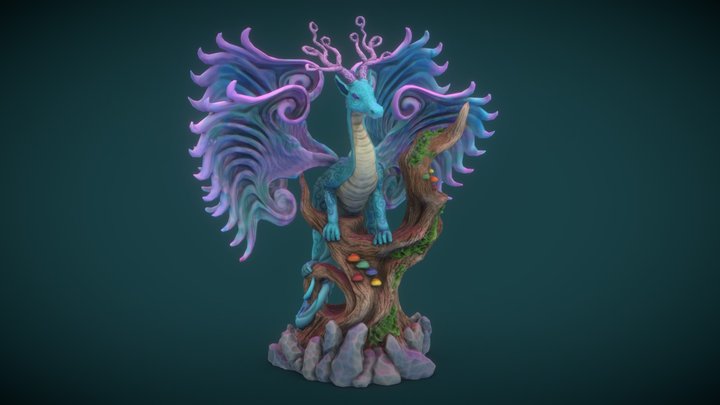 Faerie Dragon 3D Model