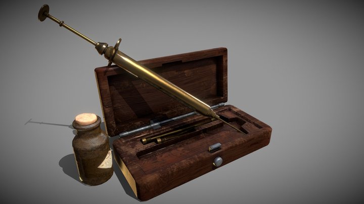 Syringe & Case 3D Model
