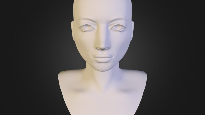Natural Realistic Bust 3D Model