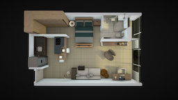Apartamento Sunny - Tipo A 3D Model