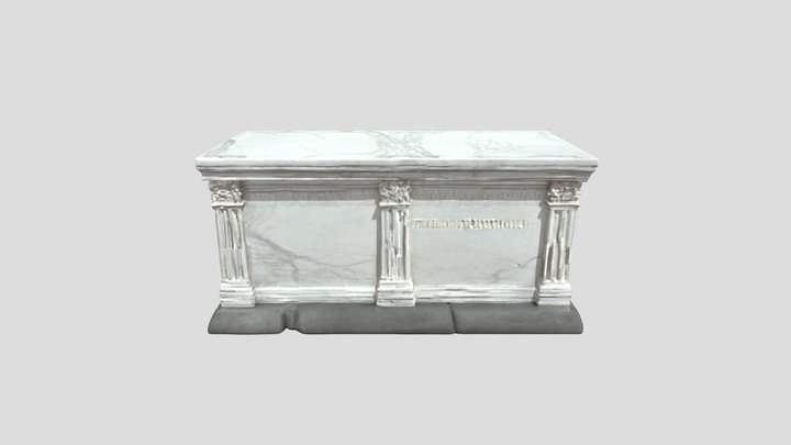 Marble Sarcophagus 3D Model
