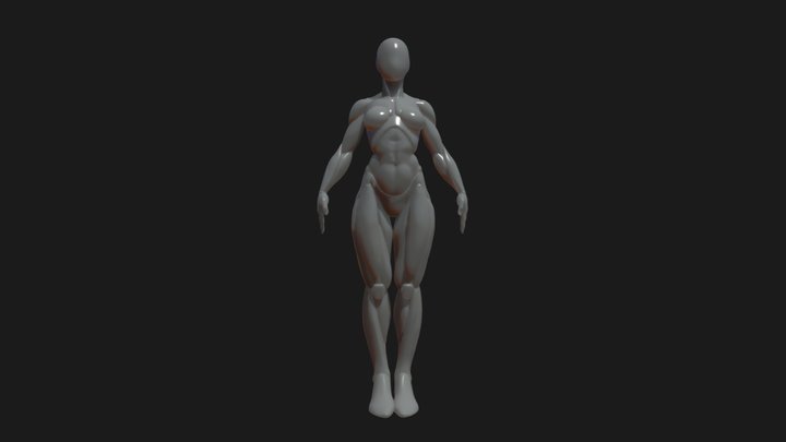 female base mesh preview 3D Model