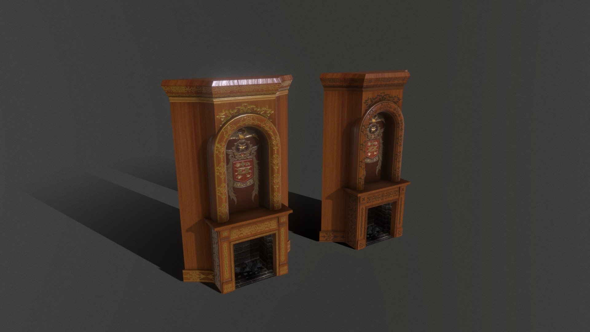 Lowpoly victorian fire place - Download Free 3D model by n-malmberg ...