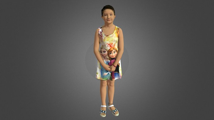 Young girl 3D Model