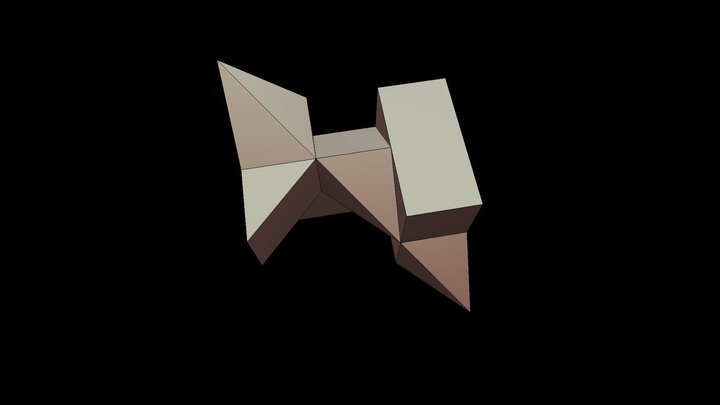 Third of a cube (assemblable) 3D Model