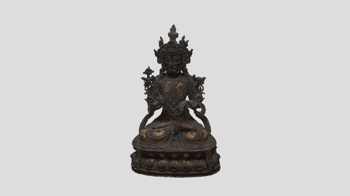 Bodhisattva Statue 3D Model
