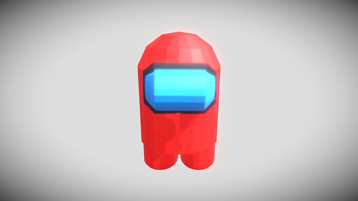 Low Poly Among Us 3D Model