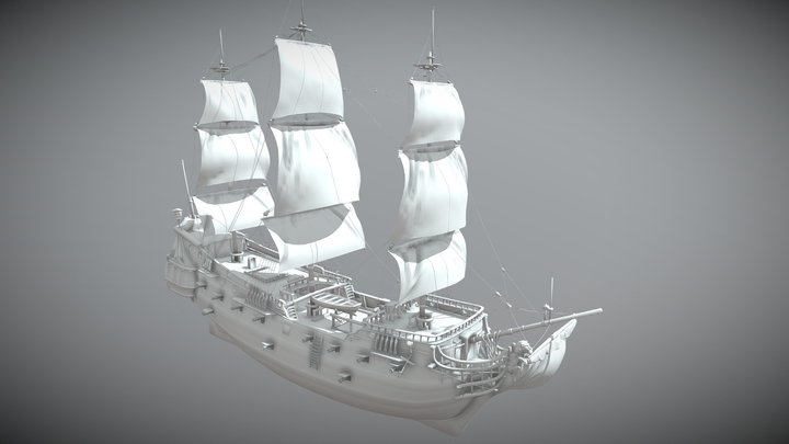 Pirate Ship 3D Model