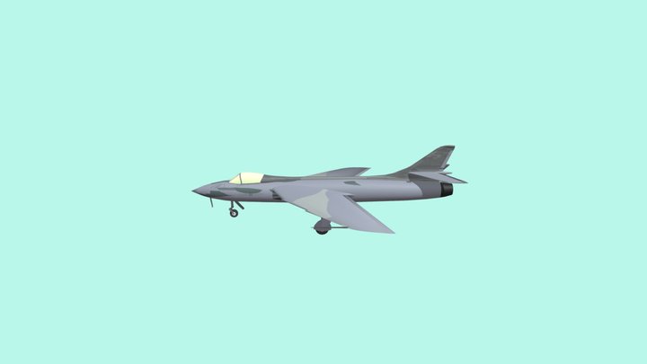 Hawker Hunter Model 3D Model