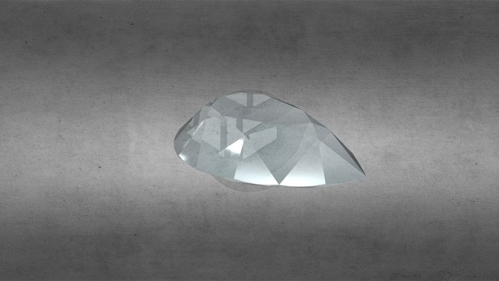 Pear Diamond 3D Model