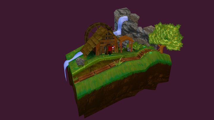 Game Art 1 Exam Scene 3D Model