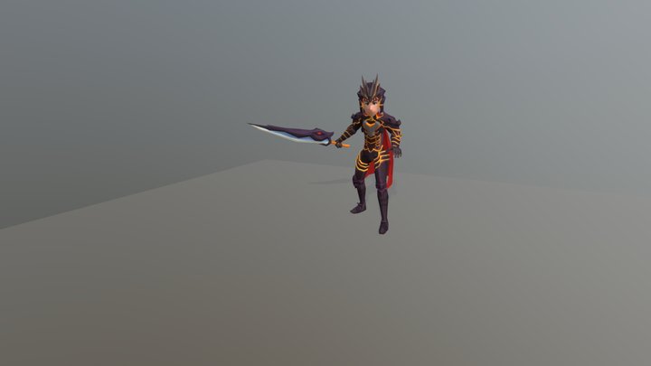 Dragon Warrior 3D Model
