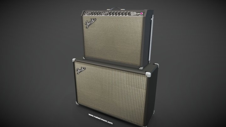 Buffalo Springfield Fender Twin Reverb Amp 3D Model