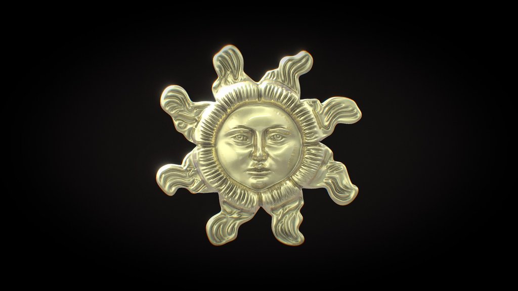Sunburst with a Face