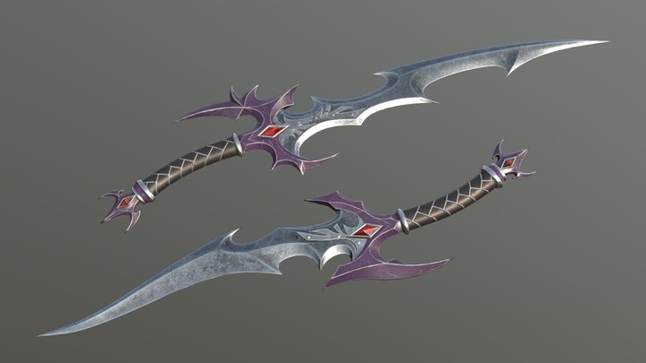 Khanite Sword and Dagger 3D Model