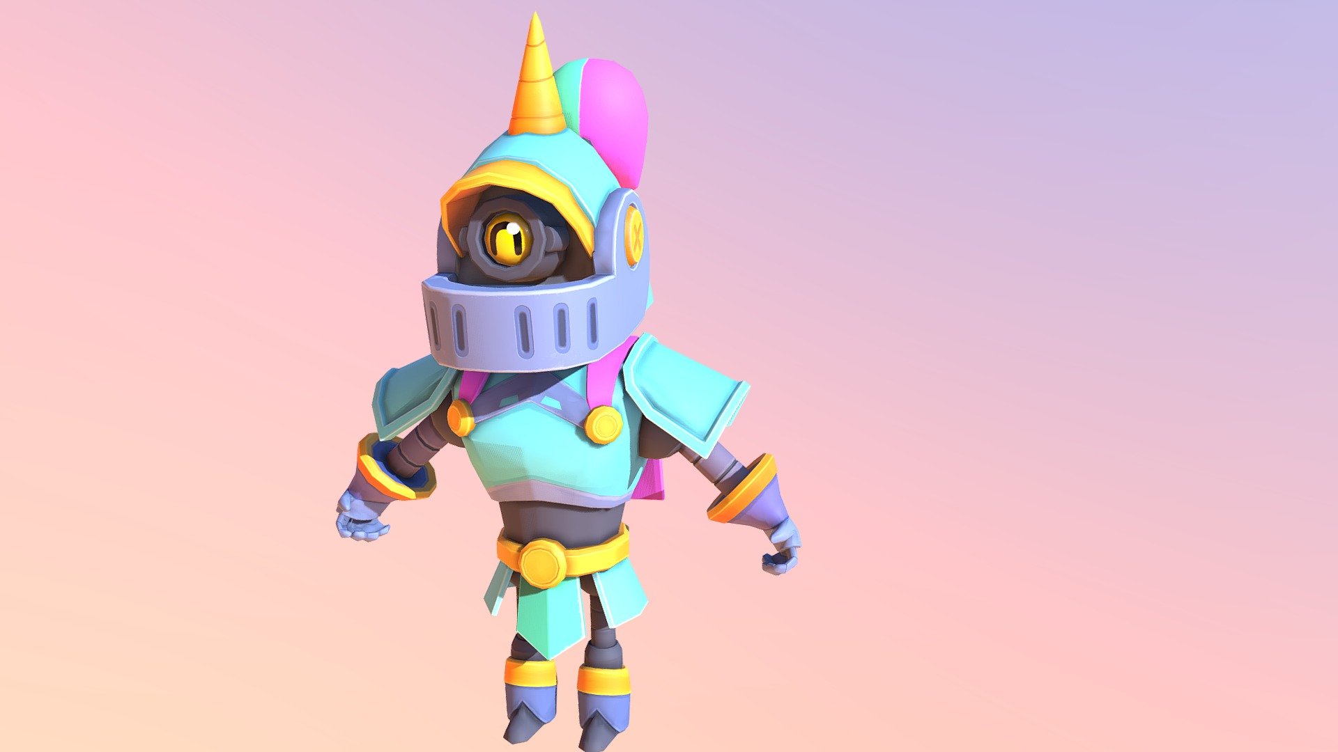 cartoon little cavalry - 3D model by Lin-yan [5c49040] - Sketchfab