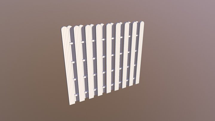 Fences Wood 3D Model
