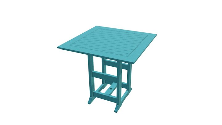 42SQ Table 3D Model