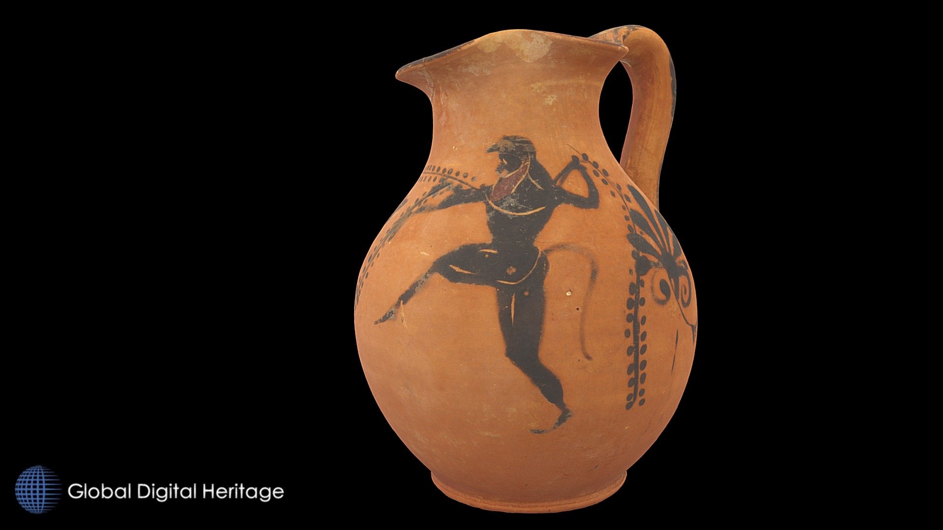 Oinochoe with Satyr