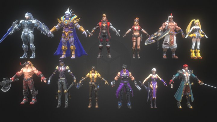 FinalFighter - Characters Part 02 – Modèle 3D gratuit STL