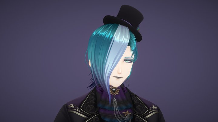 VRoid Rene - Gothic outfit 3D Model