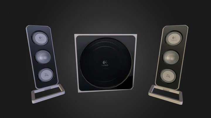 Logitech Speakers 3D Model