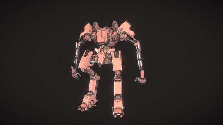 Q-35 Mecha 3D Model