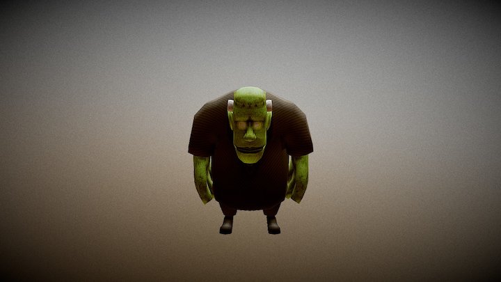 LowPoly Frankenstein. 3D Model