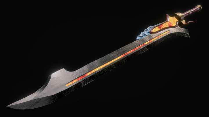 Fantasy Sword Devil May Cry 3D Model