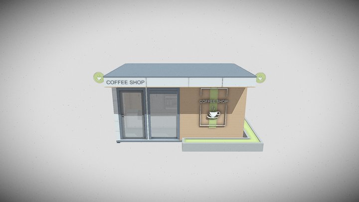 Coffee Shop ECOLIT 3D Model